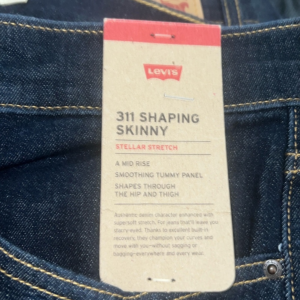 Levi’s women’s supersoft 311 Shaping / Mid-rise Skinny jeans Size 32 / NWT - Picture 3 of 14